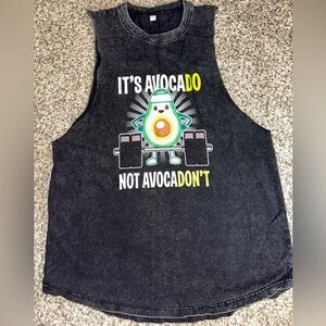 Black Avocado Graphic Tank Top